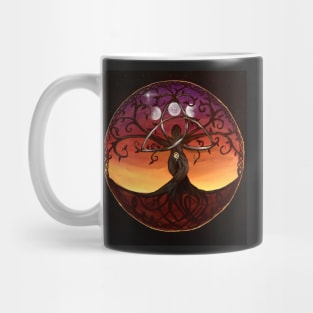 Tree of Life - Great Goddess Mother Earth with Triquetra Knot Mug